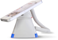 Optiguard V-line stand alone beveiligingsdisplays steuntjes met alarm en oplaadfunctie met smartphone_highlight blauw